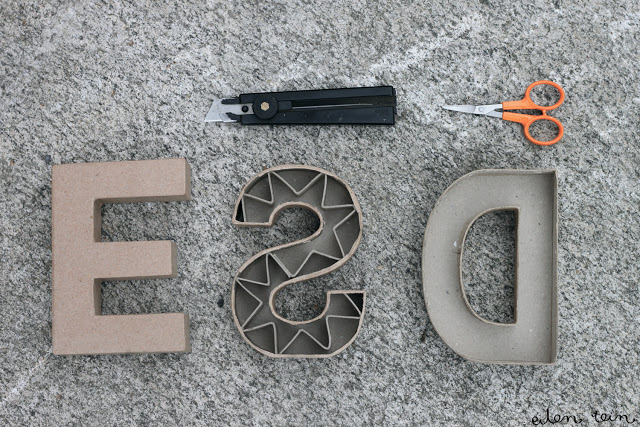 { DIY } 3 idées déco pour de jolies lettres en béton... | www.decocrush.fr