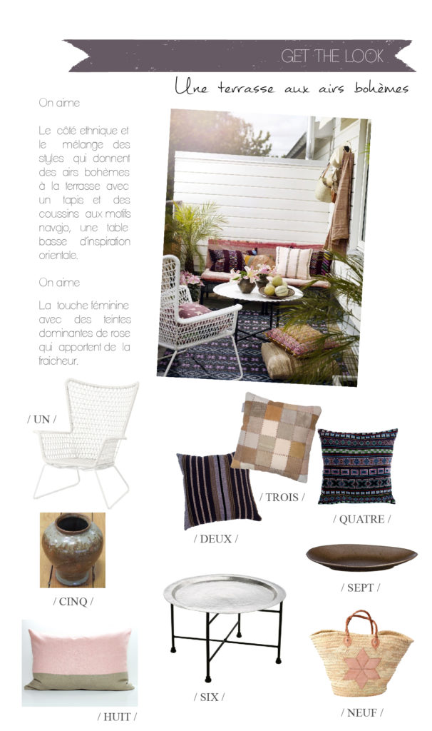 { Get the look } Une terrasse aux airs bohèmes | www.decocrush.fr