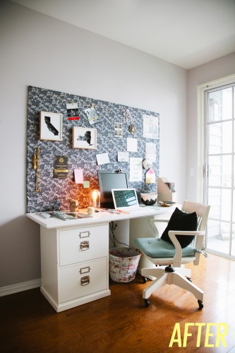 DIY : Un grand mood board pour accessoiriser son bureau | www.decocrush.fr