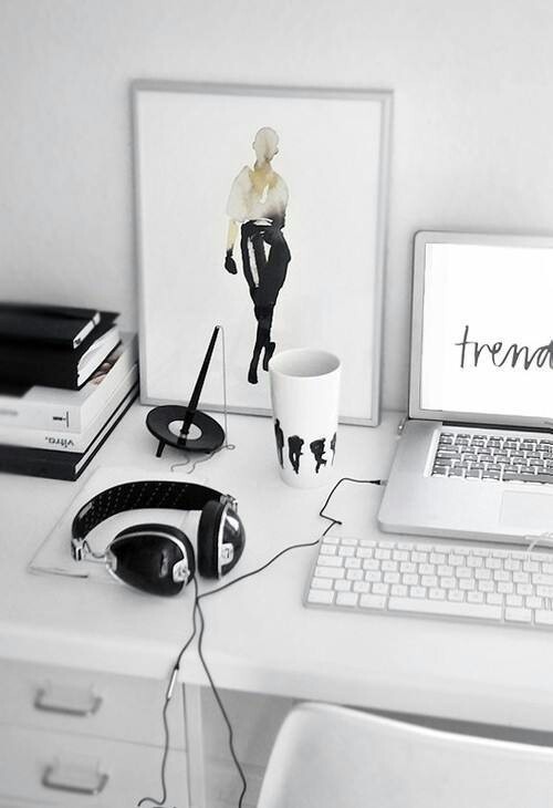 10 bureaux scandinaves en noir et blanc | www.decocrush.fr