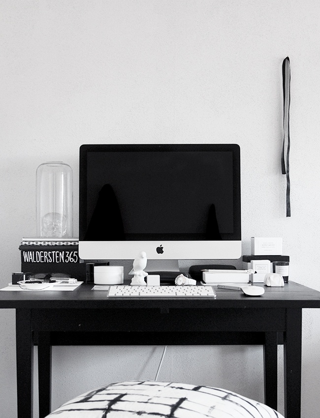 10 bureaux scandinaves en noir et blanc | www.decocrush.fr