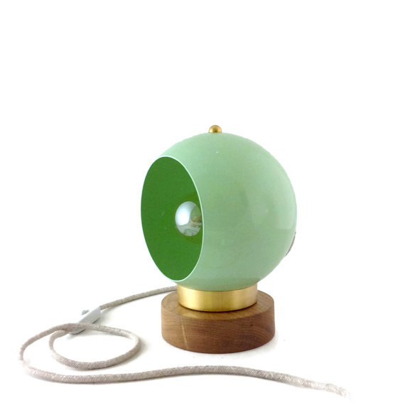 Petite lampe rétro coloris mint