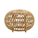 Pouf Ottoman en rotin chez Made in Design