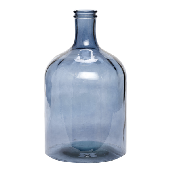 Bonbonne en verre recyclé bleu - Decocrush