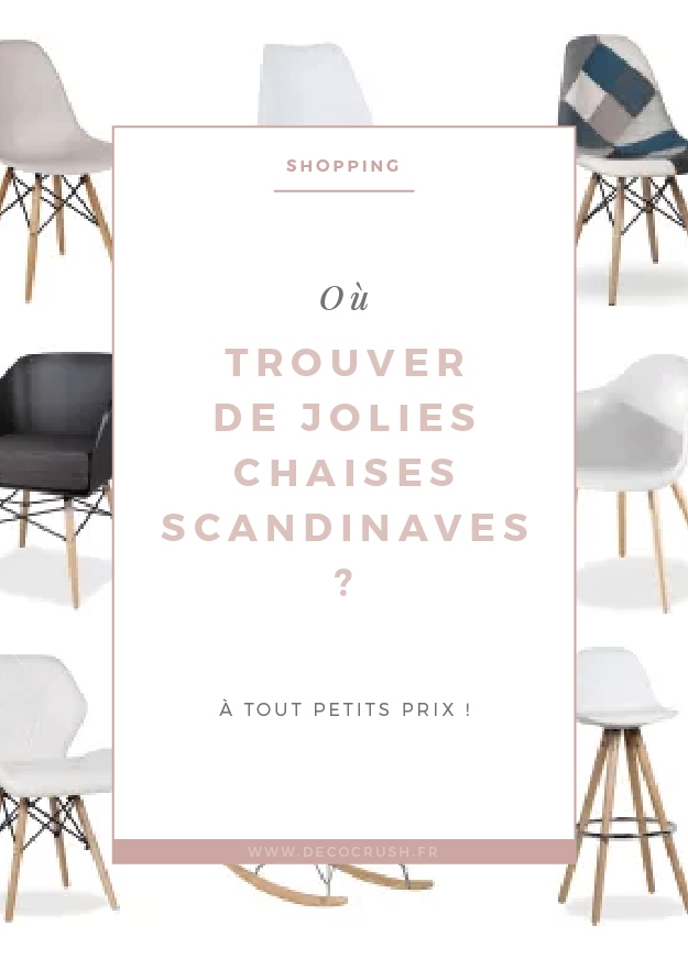 Shopping : où trouver de très jolies chaises scandinaves ? Il y en a pour tous les goûts et à très petits prix ! Pour savoir où les shopper, rendez-vous sur @decocrush ou repostez cette image pour plus tard !