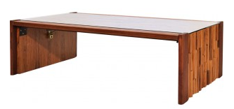 Table basse Lafer Brazil rectangulaire en bois de jacaranda, Percival LAFER - 1960