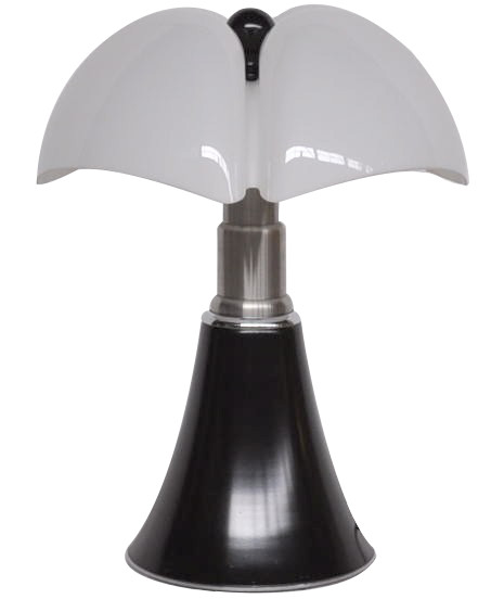 Lampe Pipistrello en aluminium, acier brossé et méthacrylate, Gae AULENTI - 1970