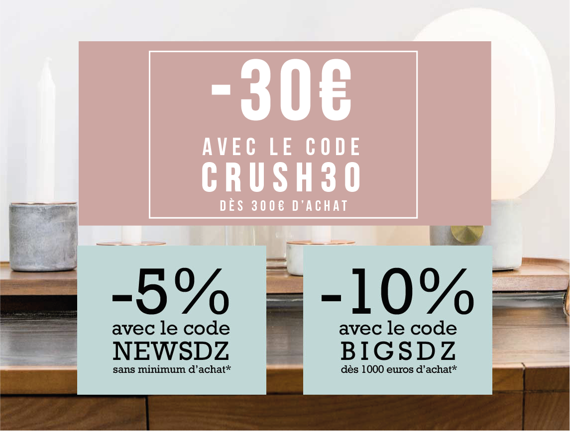 Bon plan shopping maison : meubles design en réduction, code promo exclusif chez Sodezign