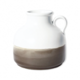 Vase en céramique fait à la main blanc et ficelle chez La Redoute