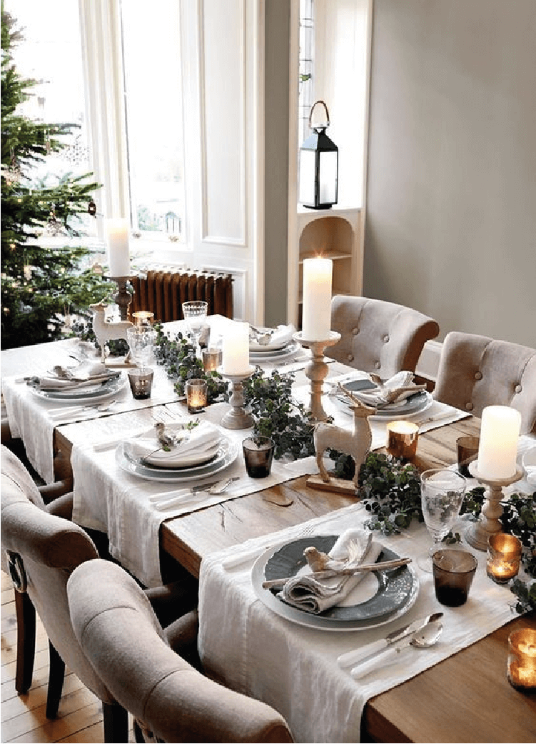 Idées de décoration de tables de noël